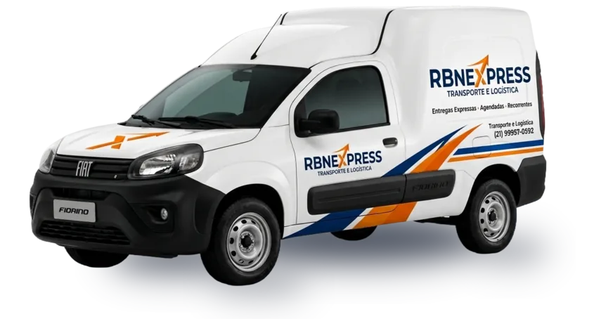 Utilitário da RBN Express para entregas no Rio de Janeiro